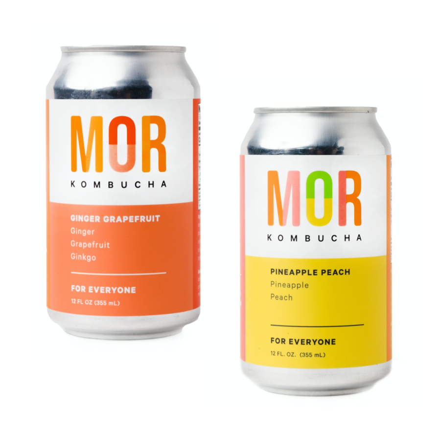 MOR Mixed 12 Pack Cans - 2 Flavors — MOR Kombucha